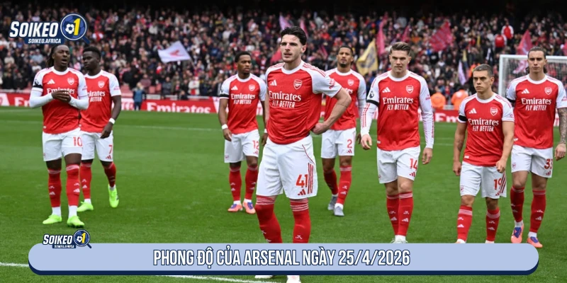 Soi Kèo Arsenal Vs Newcastle 23:30 Ngày 25/4/2026 Premier League Phong độ của Arsenal ngày 25/4/2026